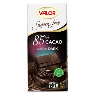 Valor Čokoláda bez cukru 85 % 100 g